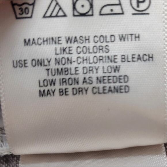 Anthropologie oasis striped linen pants cream tan cropped Size 6 - Picture 10 of 11